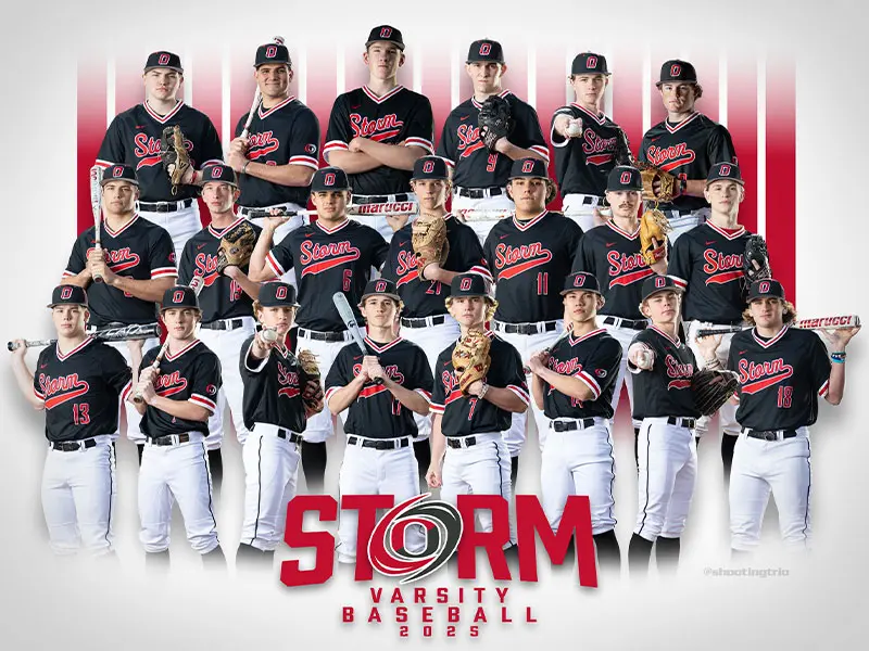 Composite team photo with dramatic background